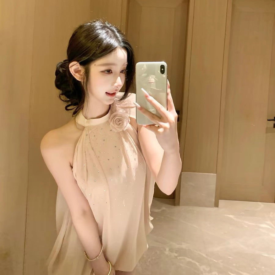 【dress】ビジューケープデザインミニワンピース Q8522