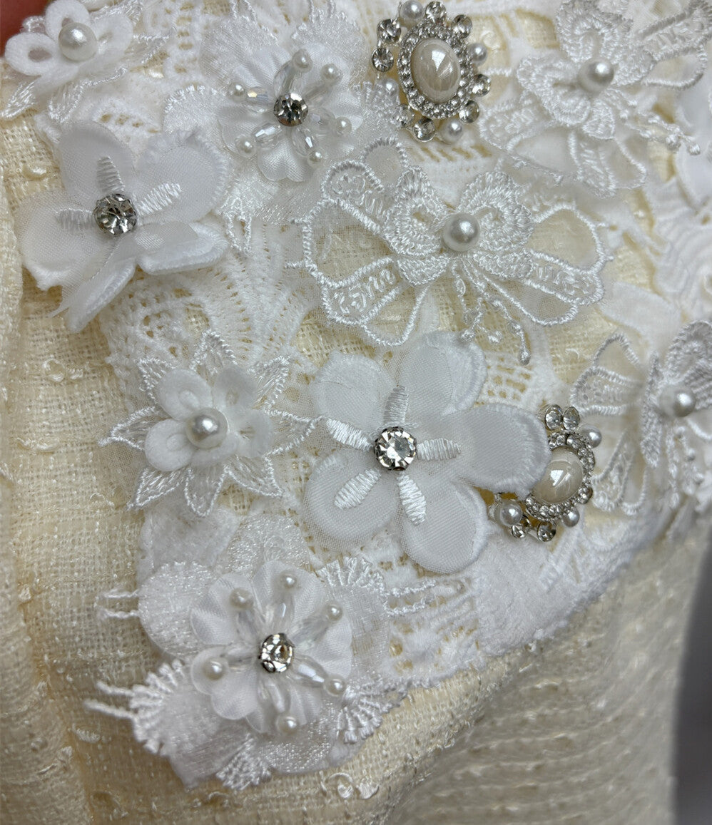 【dress】レースドッキングツイードミニワンピース  N3722