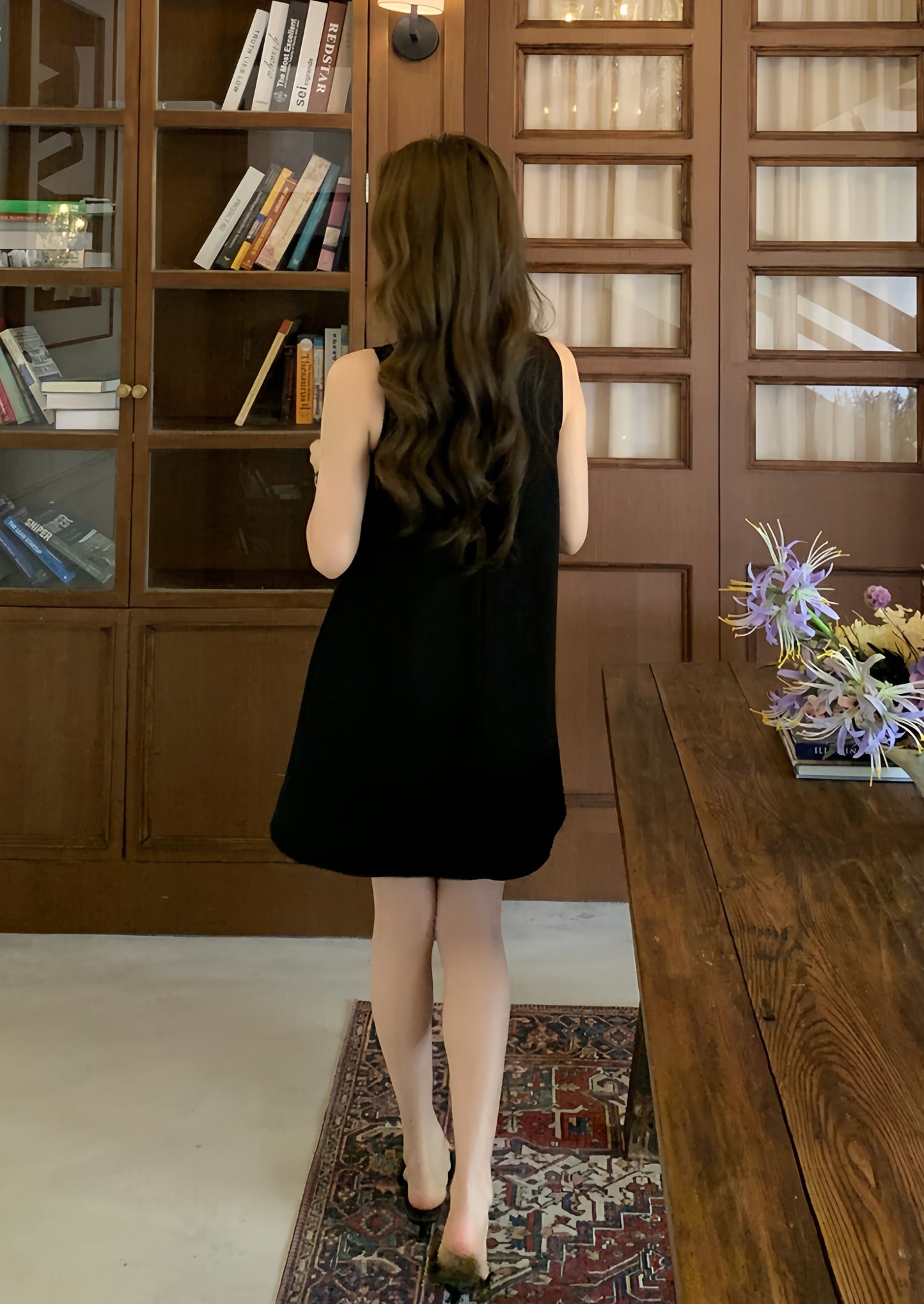 【dress】ノースリーブミニワンピース　K0626