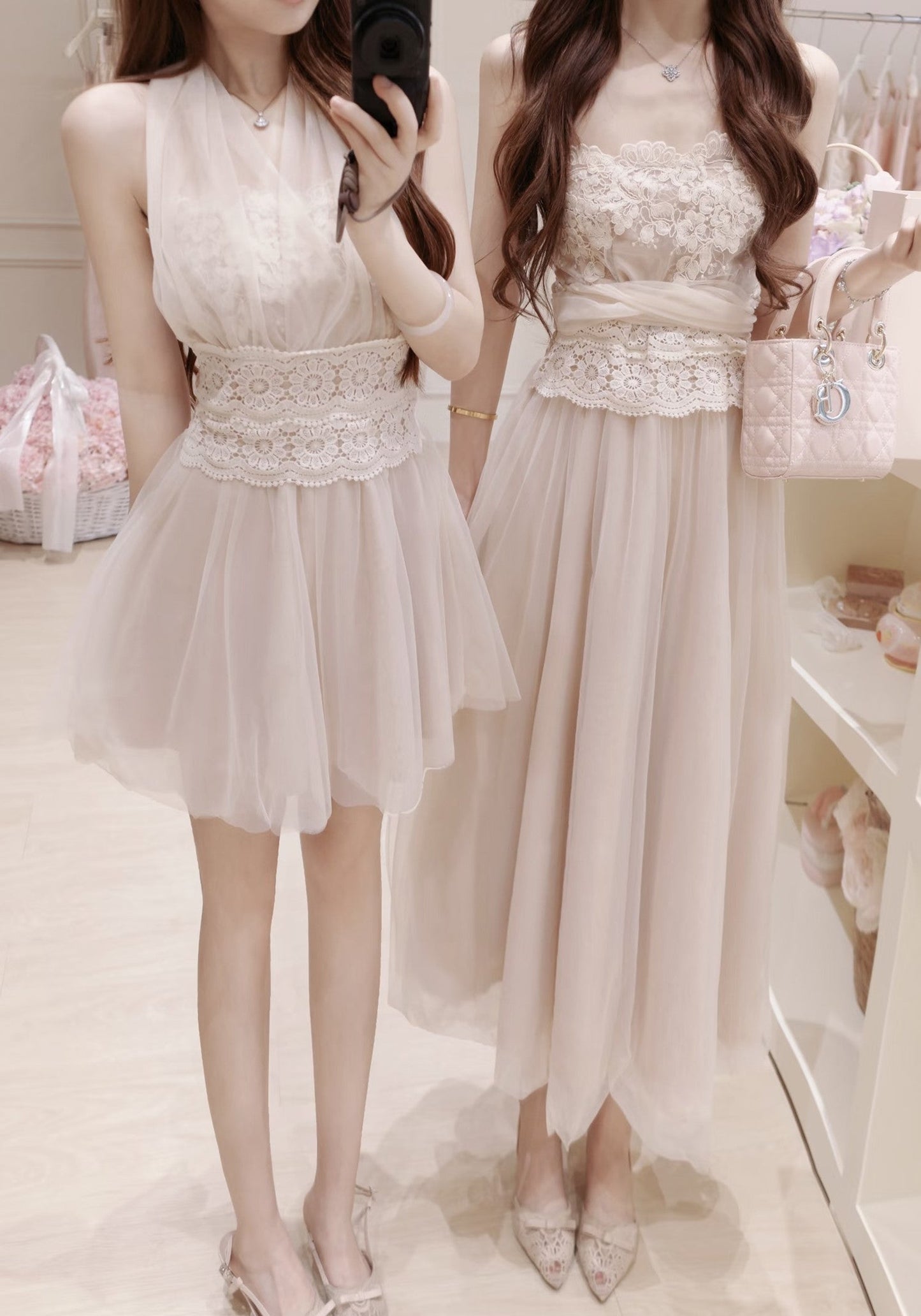 【dress】3WAYレースドッキングチュールワンピース  N3739