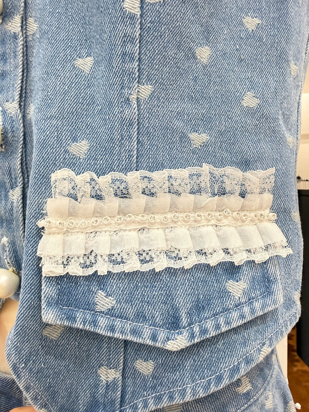 【set】ハートモチーフデニムセット   N3741