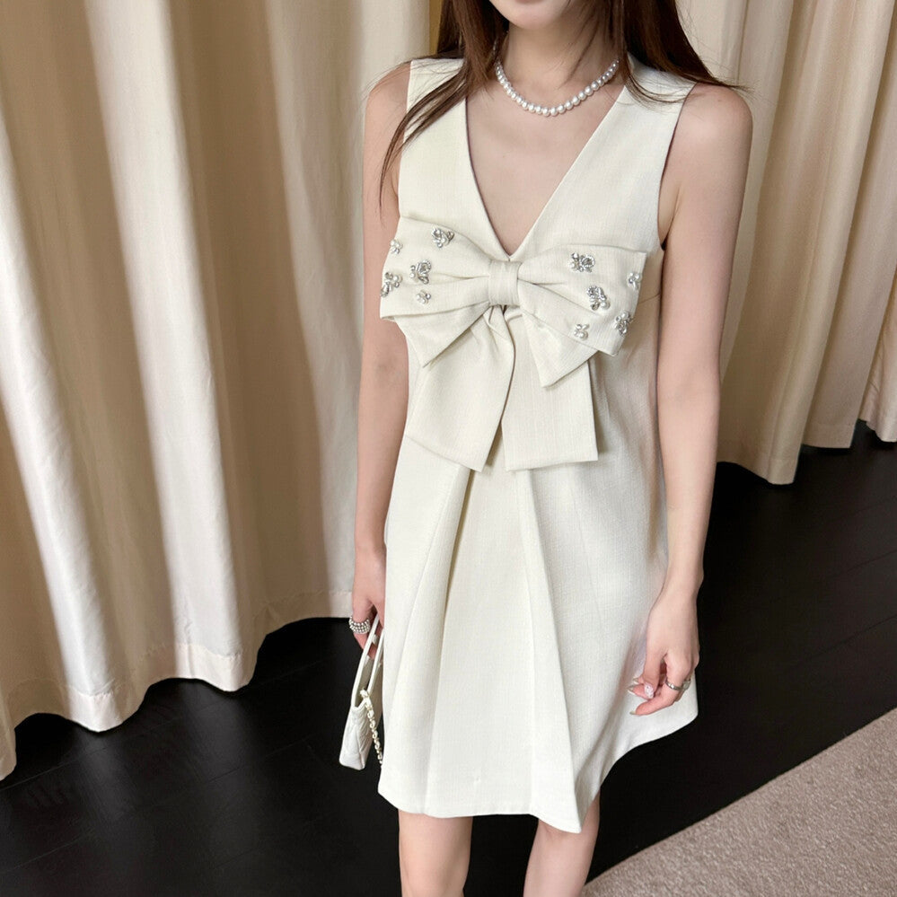 【dress】リボンミニワンピース   N3746