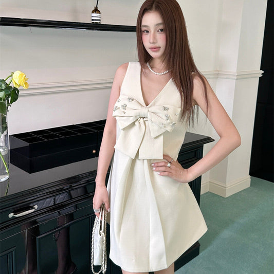 【dress】リボンミニワンピース   N3746