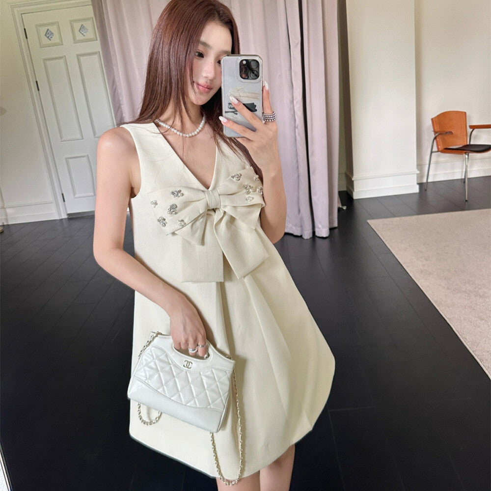 【dress】リボンミニワンピース   N3746