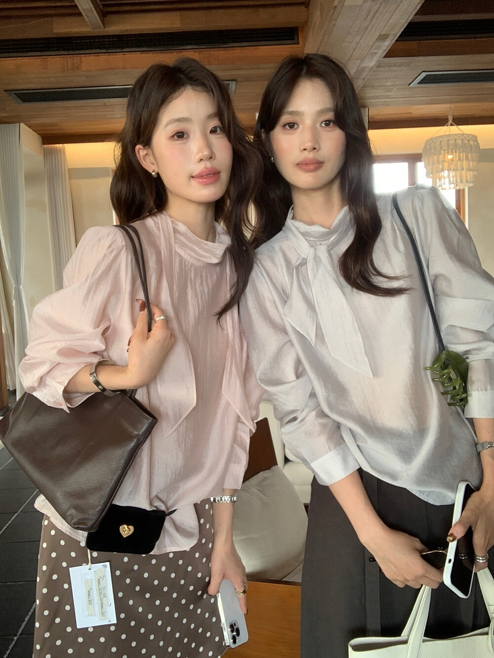 【tops】ボウタイシャツ  K0628