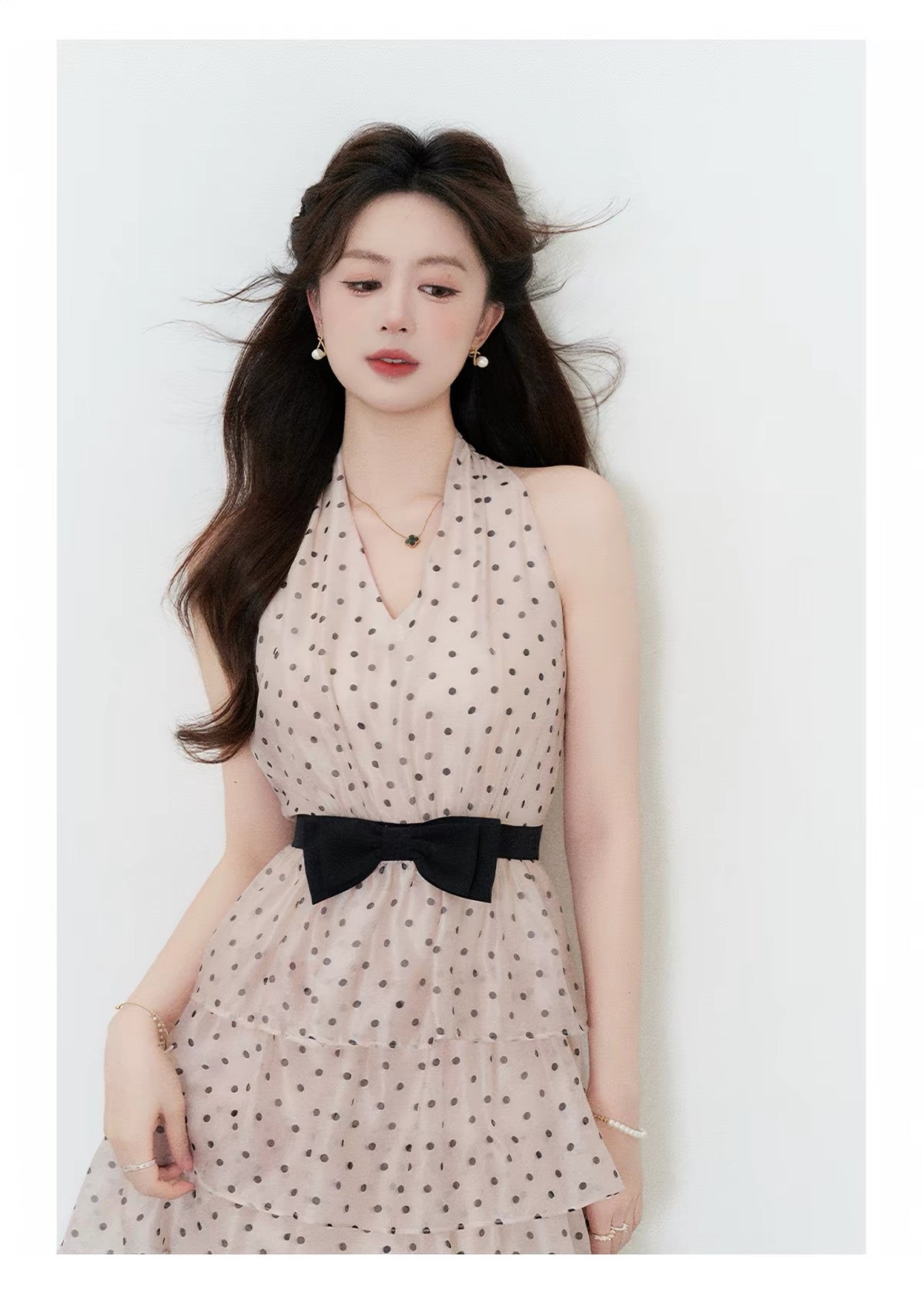 【dress】ドットティアードミニワンピース＆ロングワンピース   N3762