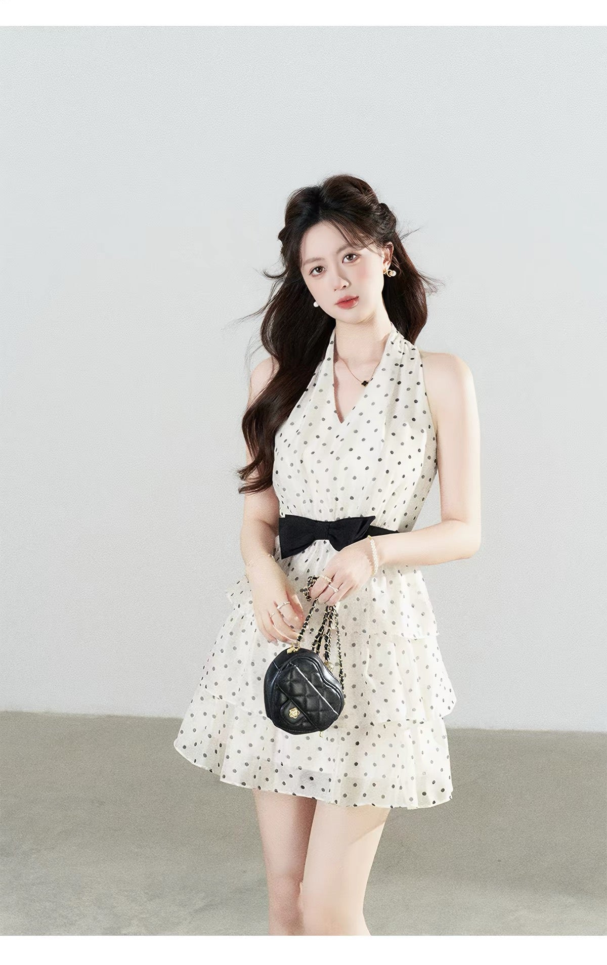 【dress】ドットティアードミニワンピース＆ロングワンピース   N3762