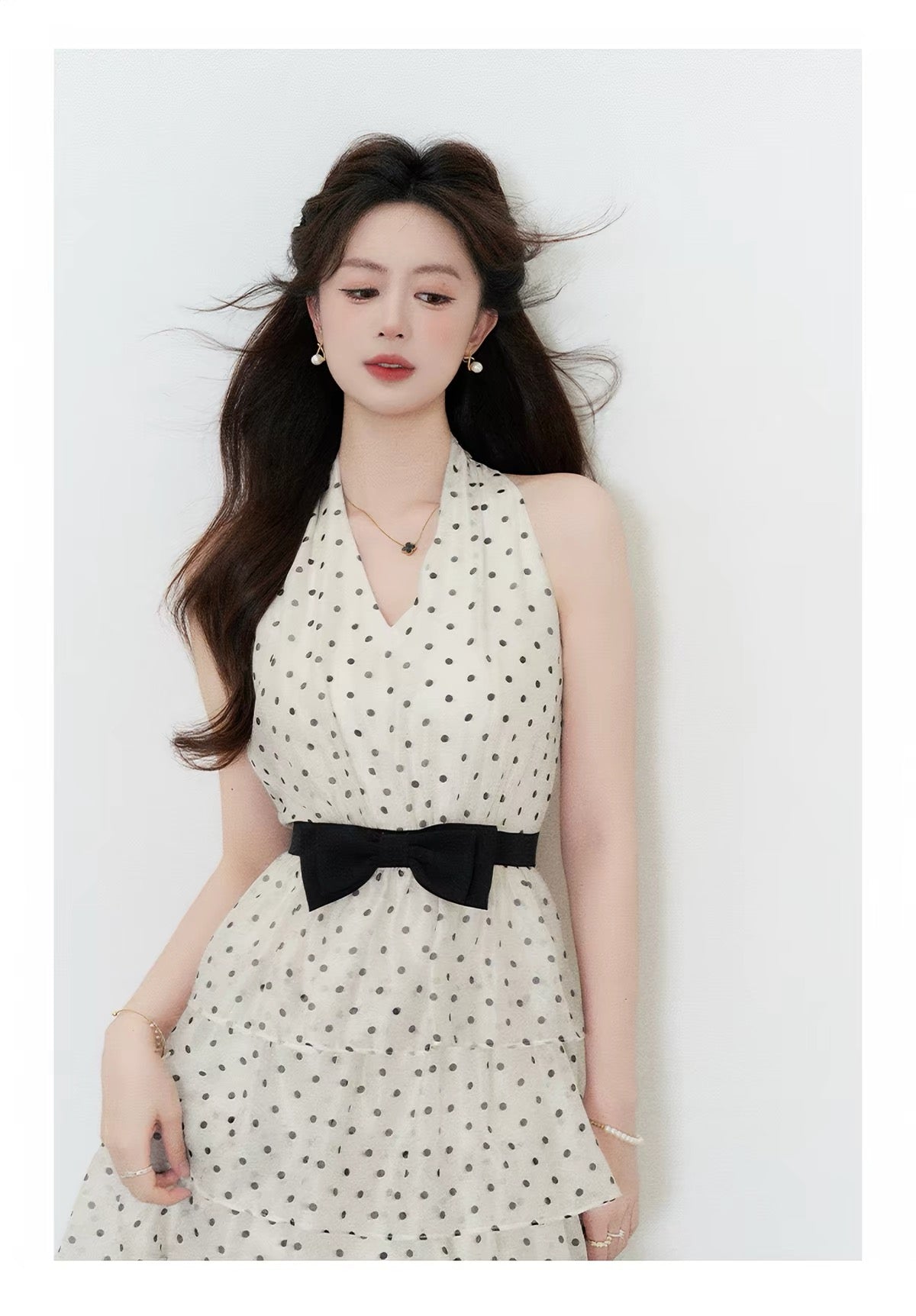 【dress】ドットティアードミニワンピース＆ロングワンピース   N3762
