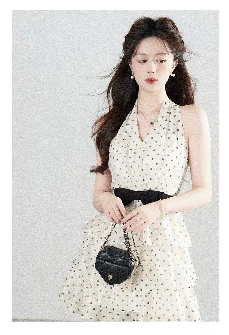【dress】ドットティアードミニワンピース＆ロングワンピース   N3762