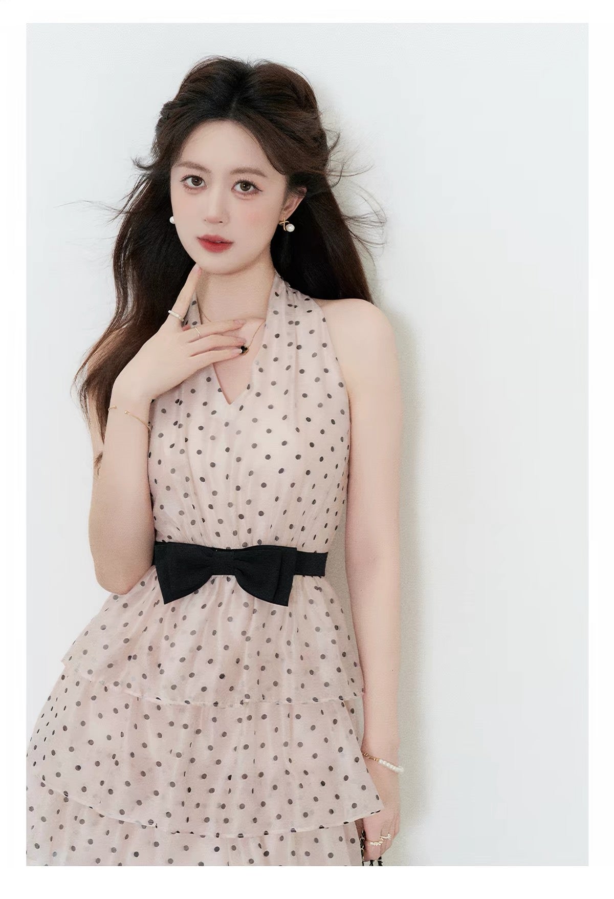 【dress】ドットティアードミニワンピース＆ロングワンピース   N3762