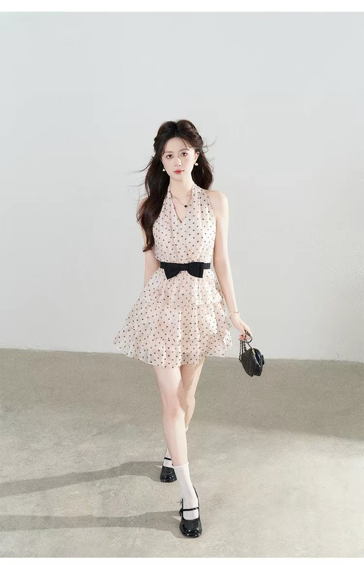 【dress】ドットティアードミニワンピース＆ロングワンピース   N3762