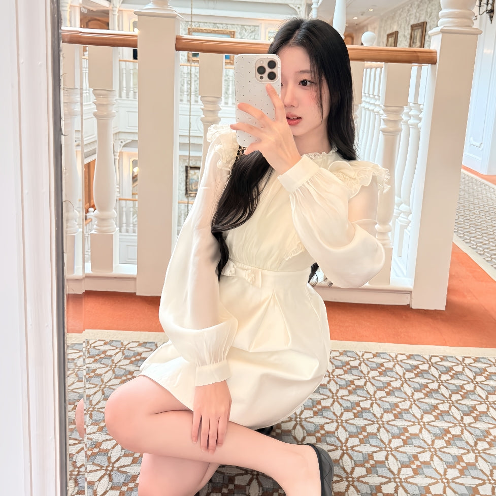 【dress】フリルミニワンピース   K0630
