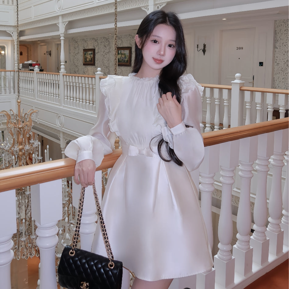 【dress】フリルミニワンピース   K0630