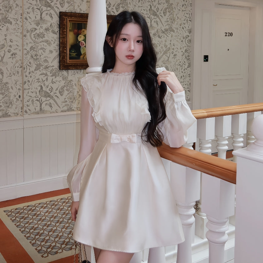 【dress】フリルミニワンピース   K0630