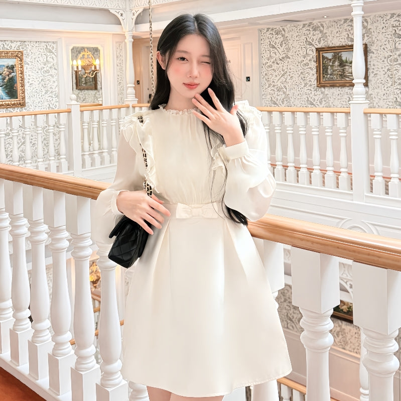 【dress】フリルミニワンピース   K0630