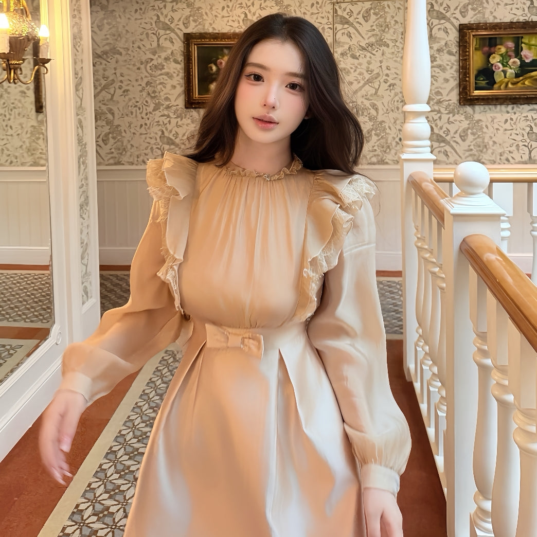 【dress】フリルミニワンピース   K0630