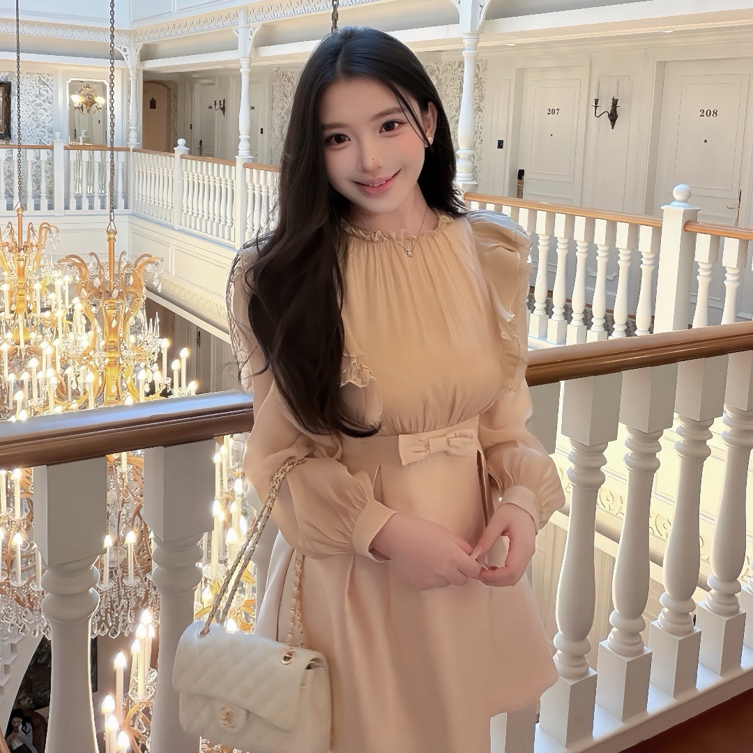 【dress】フリルミニワンピース   K0630