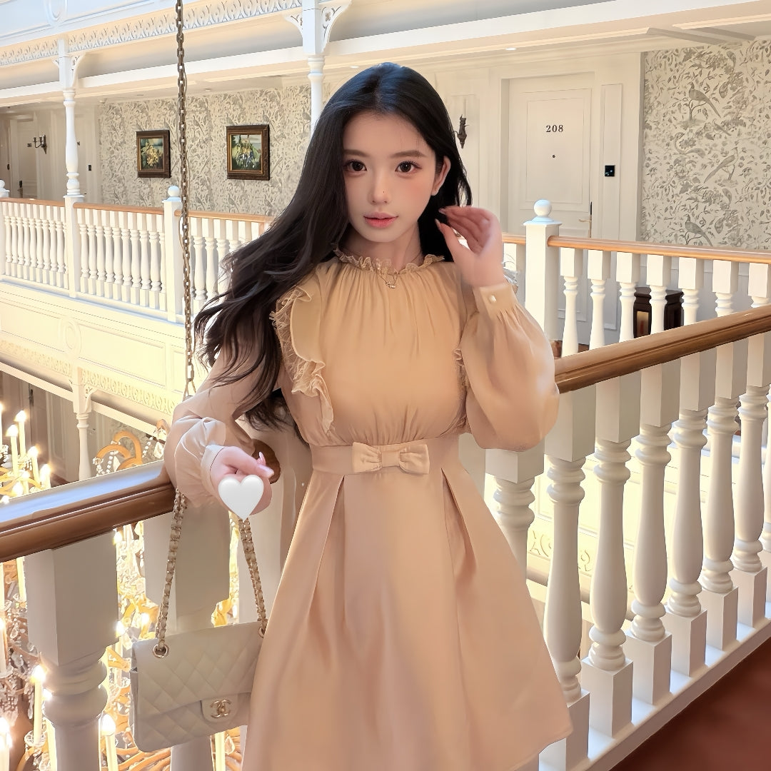 【dress】フリルミニワンピース   K0630