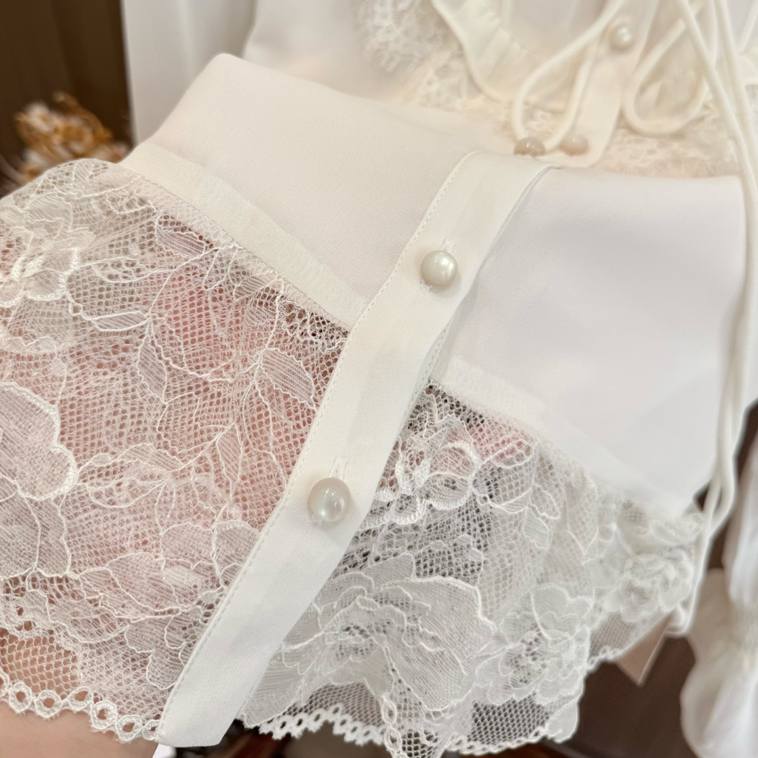 【tops】レースドッキングブラウス K0633