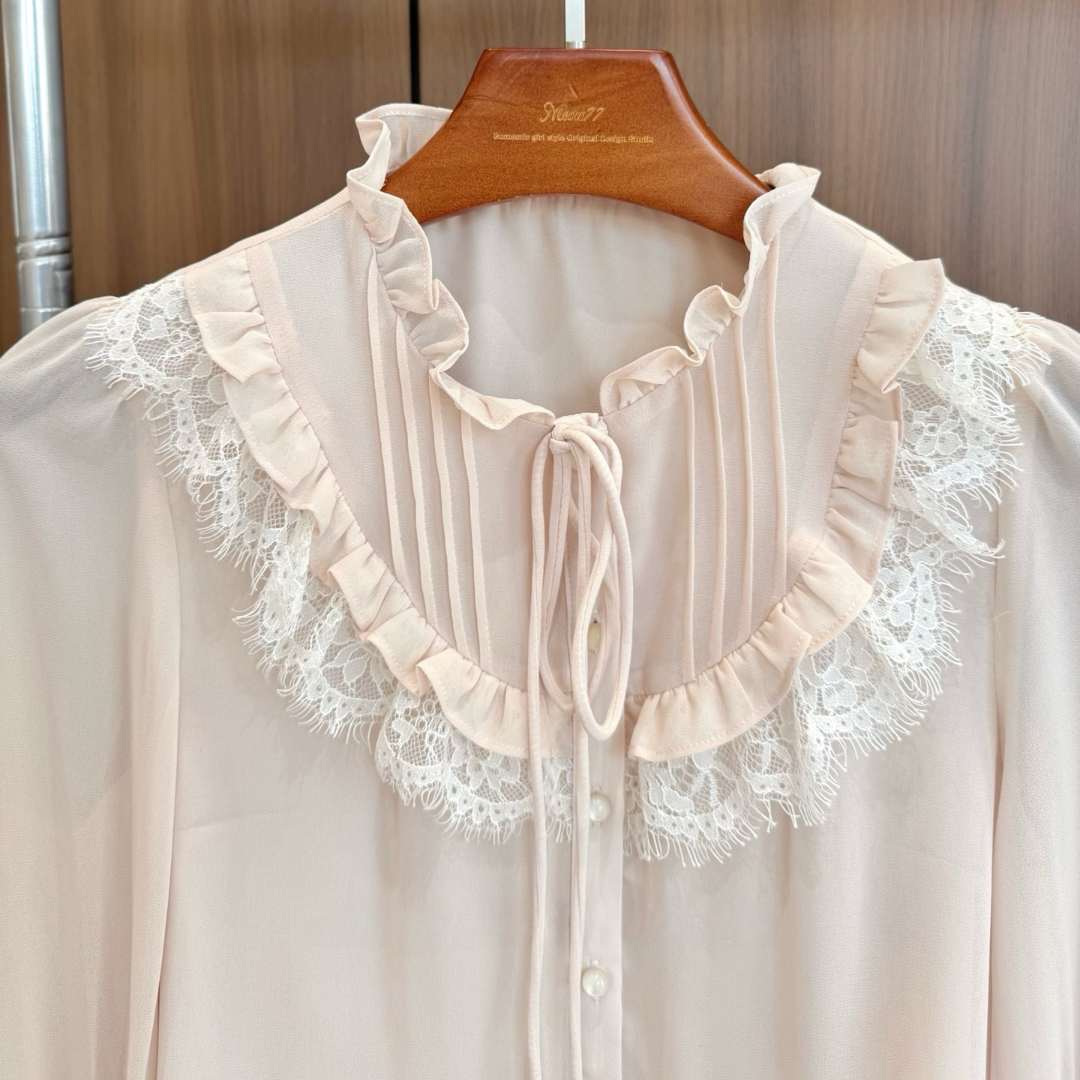 【tops】レースドッキングブラウス K0633