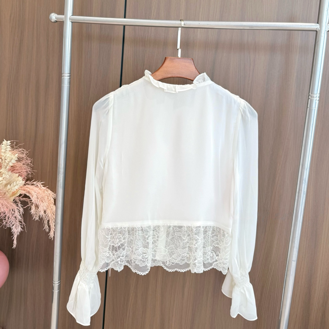 【tops】レースドッキングブラウス K0633
