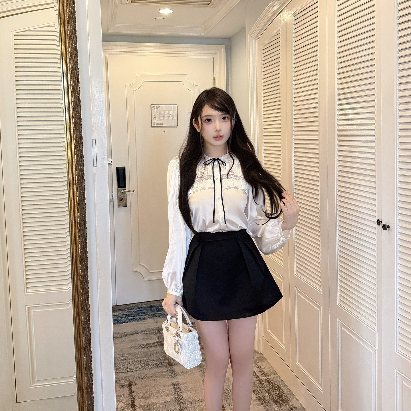 【tops】リボンブラウス K0634