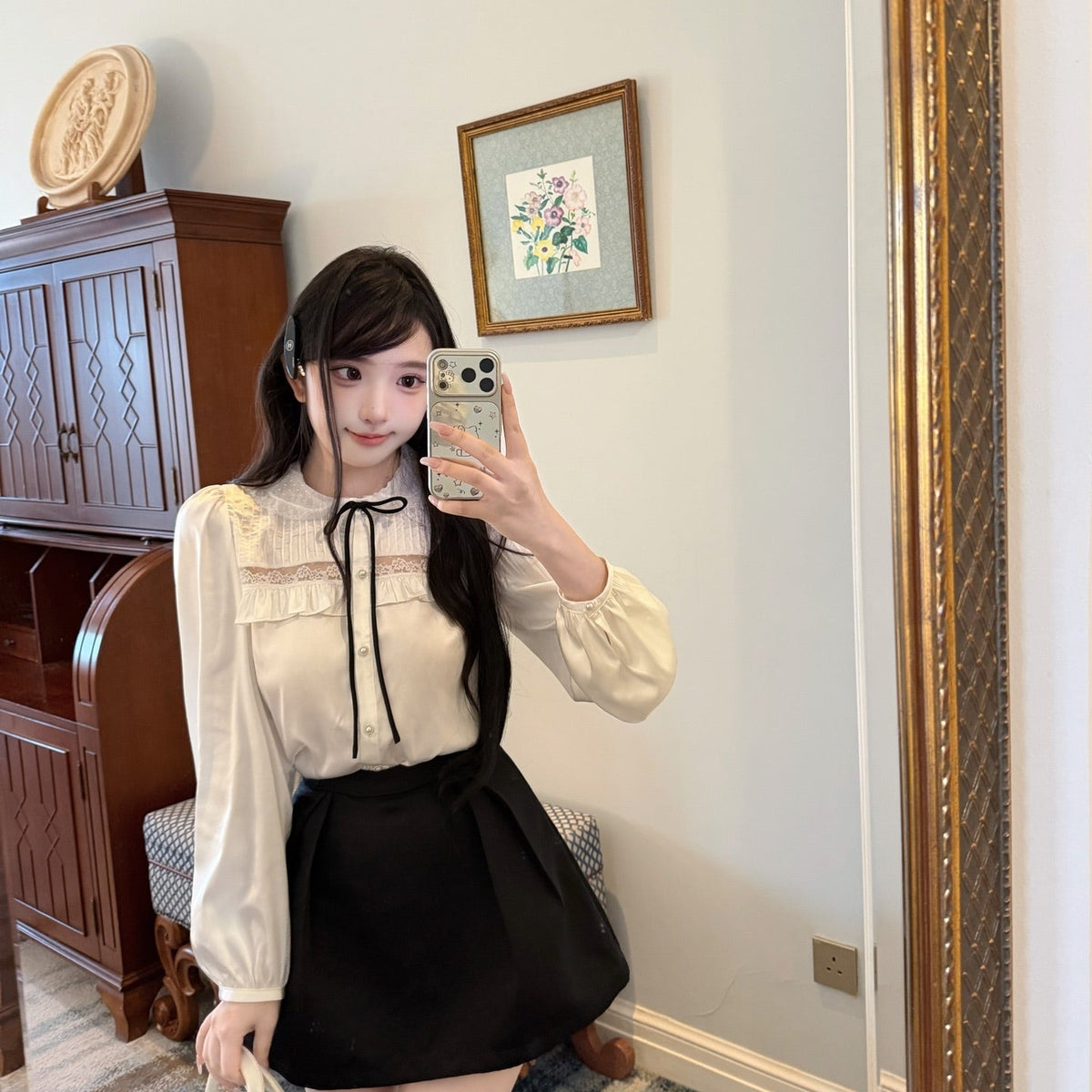【tops】リボンブラウス K0634