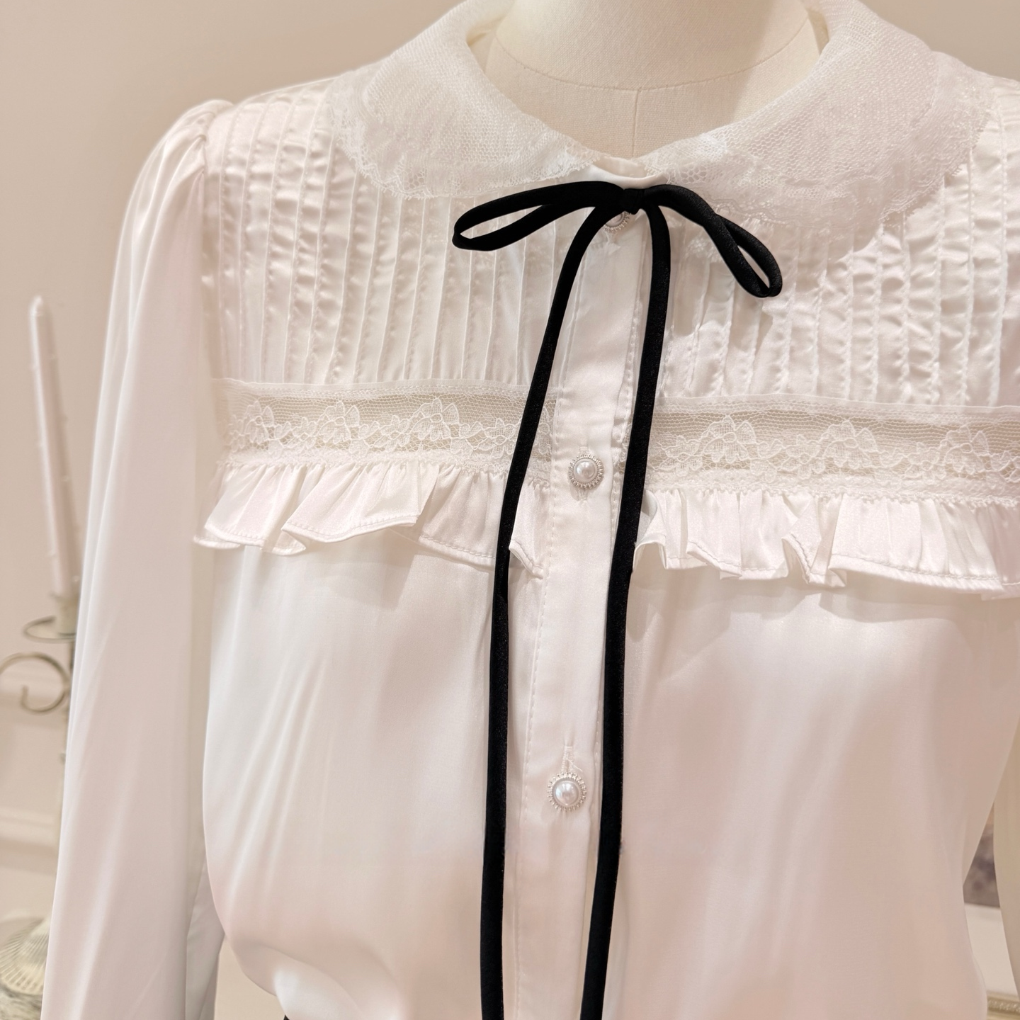 【tops】リボンブラウス K0634