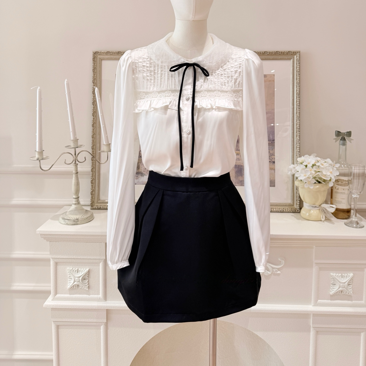 【tops】リボンブラウス K0634