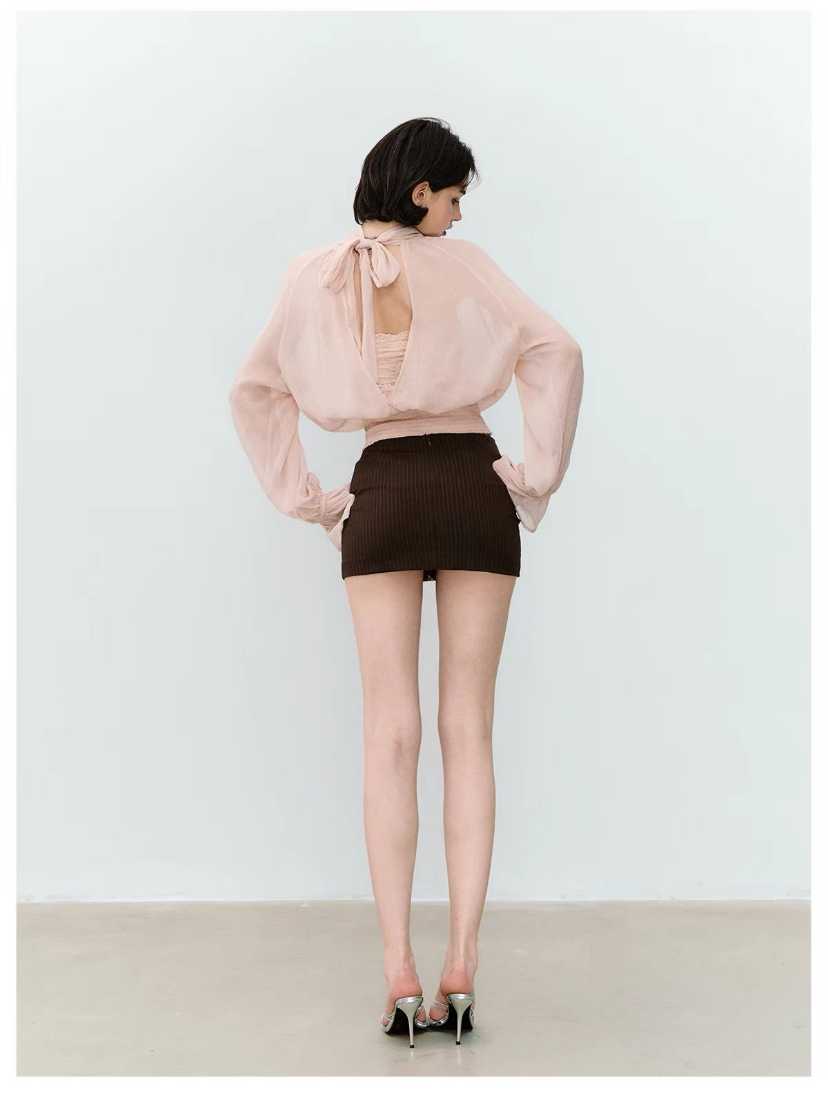【tops】2WAYシアーブラウス  N3786