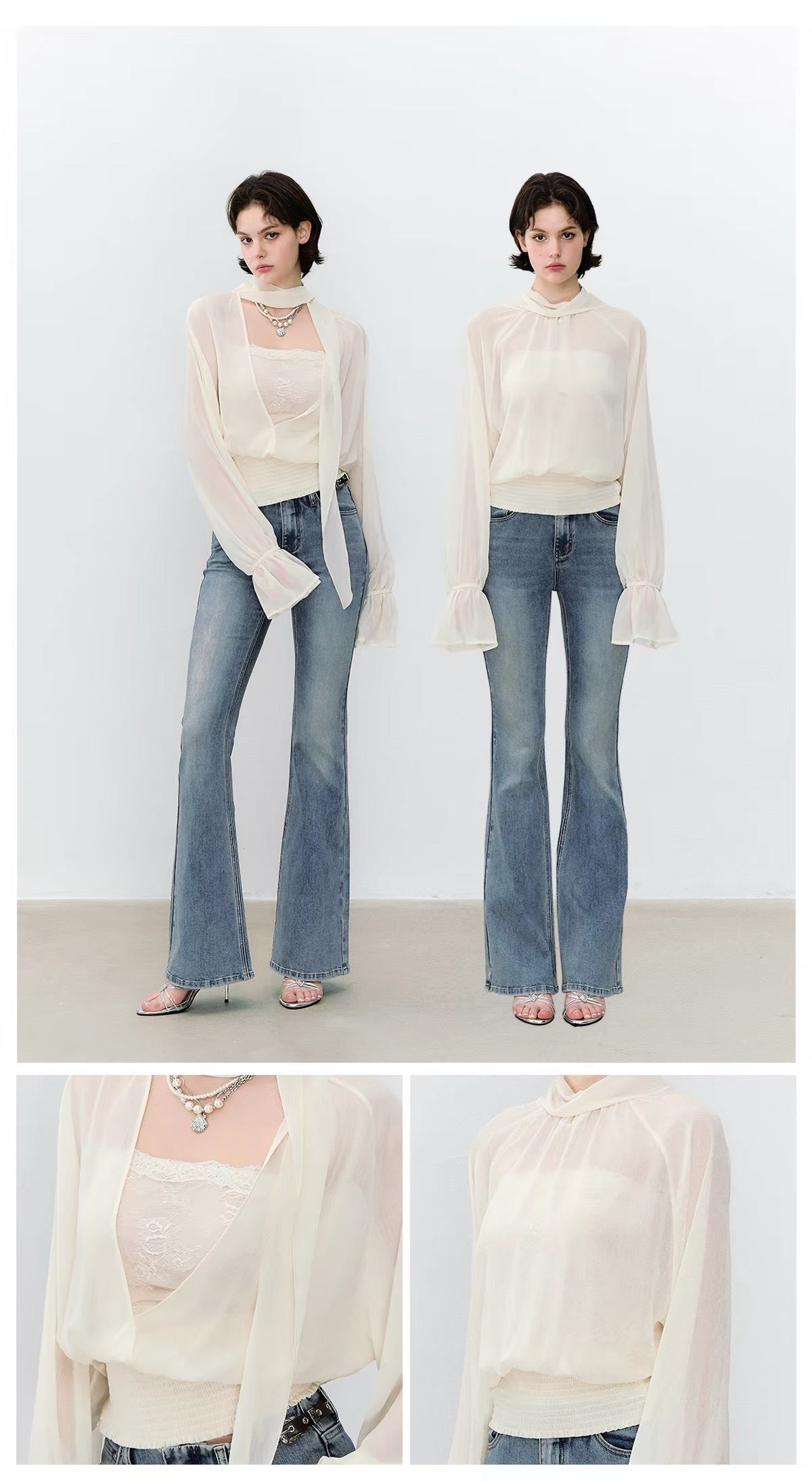 【tops】2WAYシアーブラウス  N3786