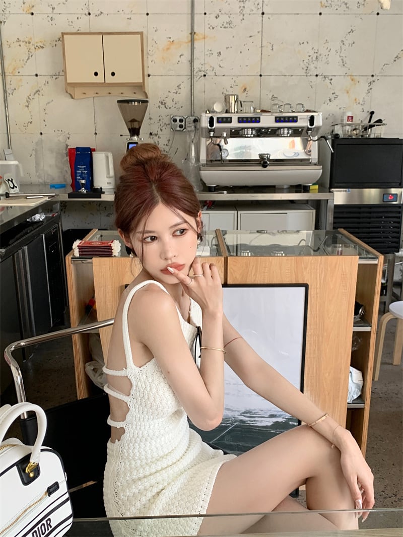 【dress】バックレスキャミワンピース　M24205
