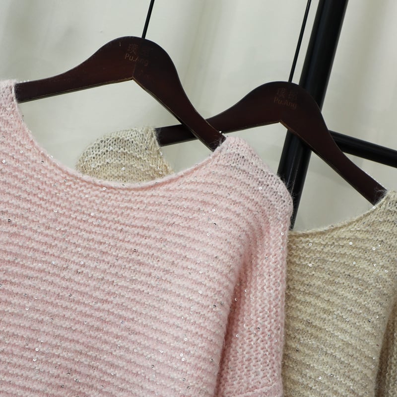 【tops】キラキラニットセーター　M25371