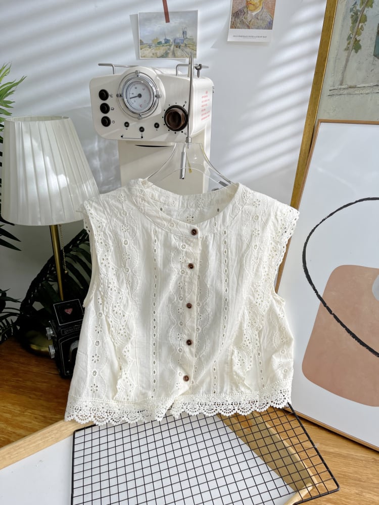 【tops】レースベスト　M24867
