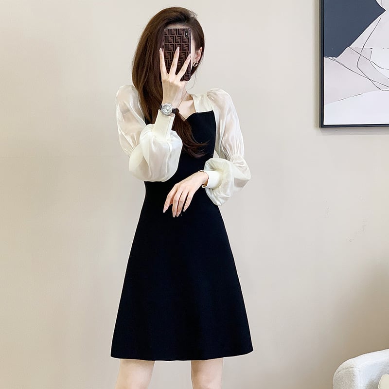 【dress】切り替えワンピース　M25518