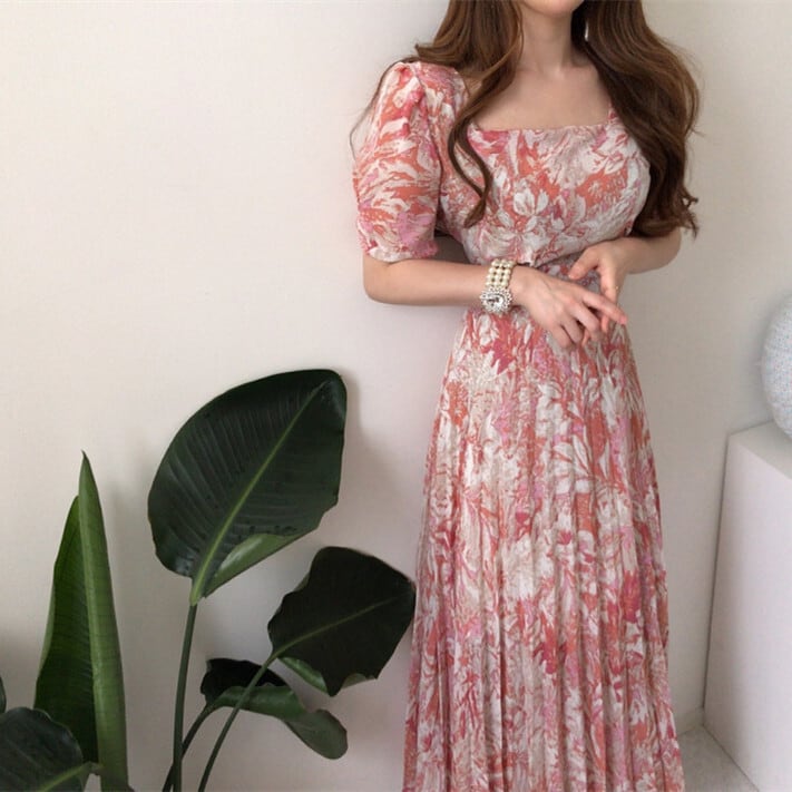 【dress】プリントワンピース　M24231