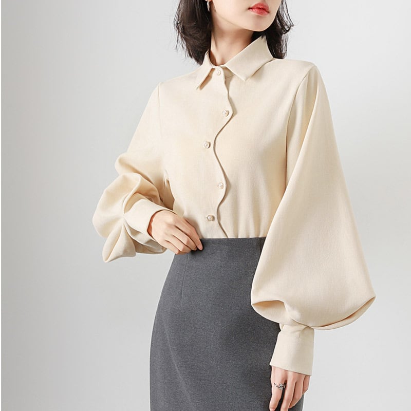 【tops】POLOネックシャツトップス　M29673