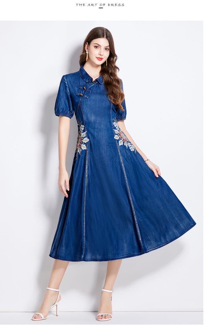 【dress】デニムワンピース　M24577