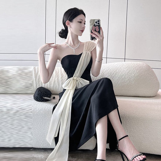 【dress】オフショルダーAラインワンピース G21051