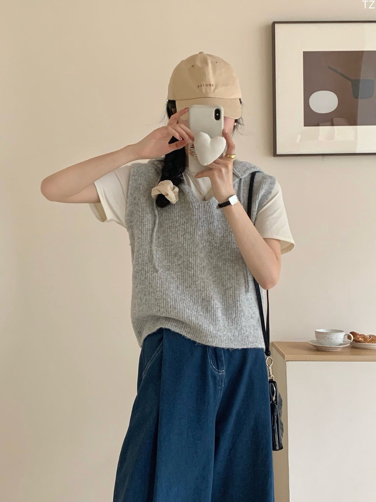 【tops】ニットベスト　M25922