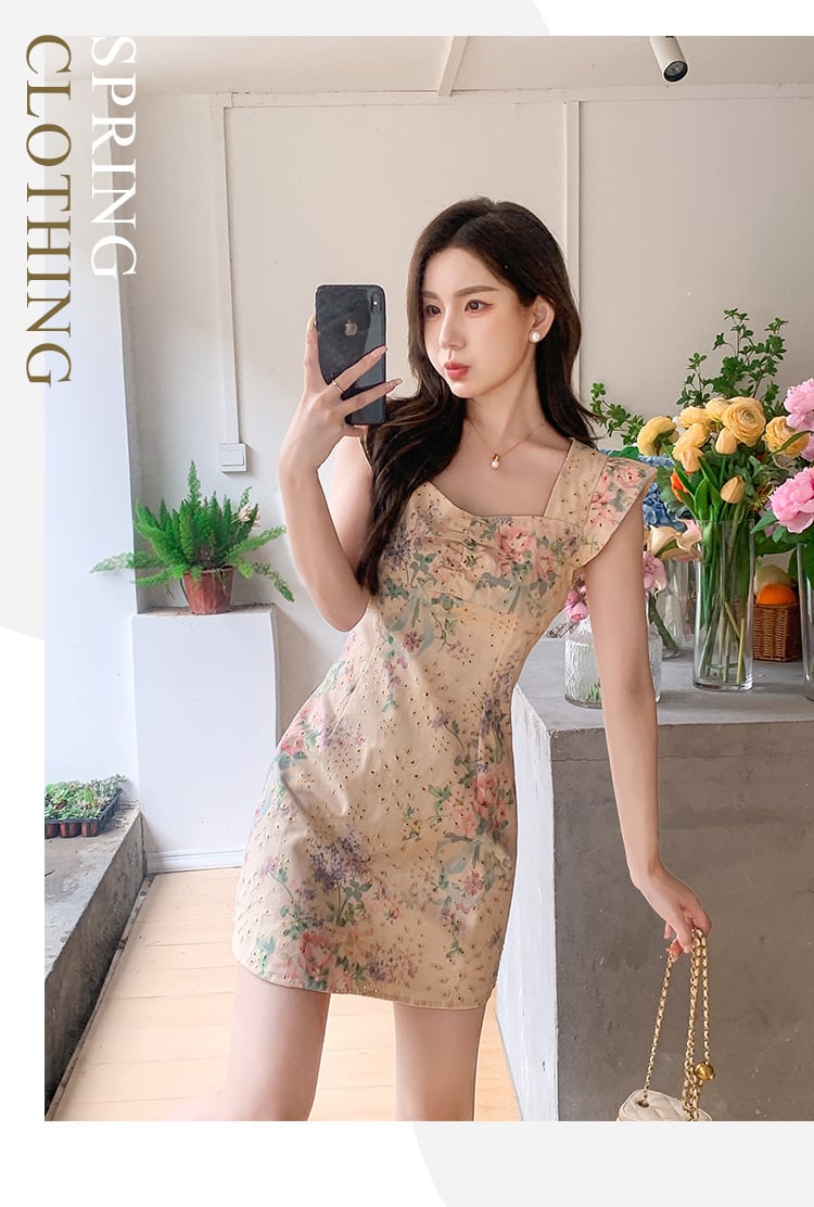 【dress】プリントワンピース　M23953