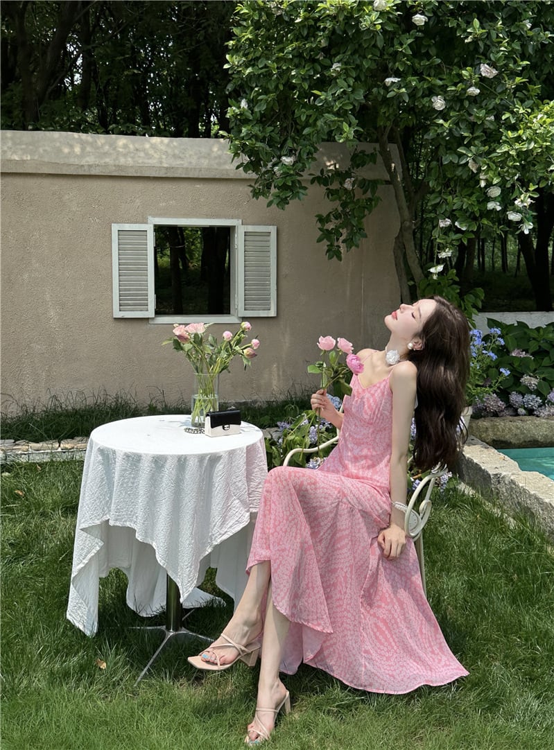 【dress】プリントキャミワンピース　M25043