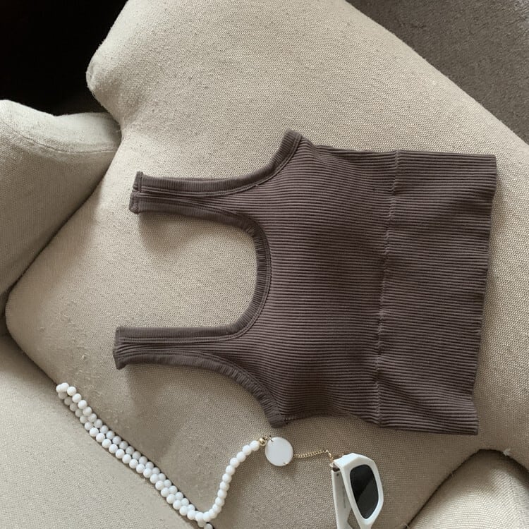 【tops】ニットキャミソール　M25468
