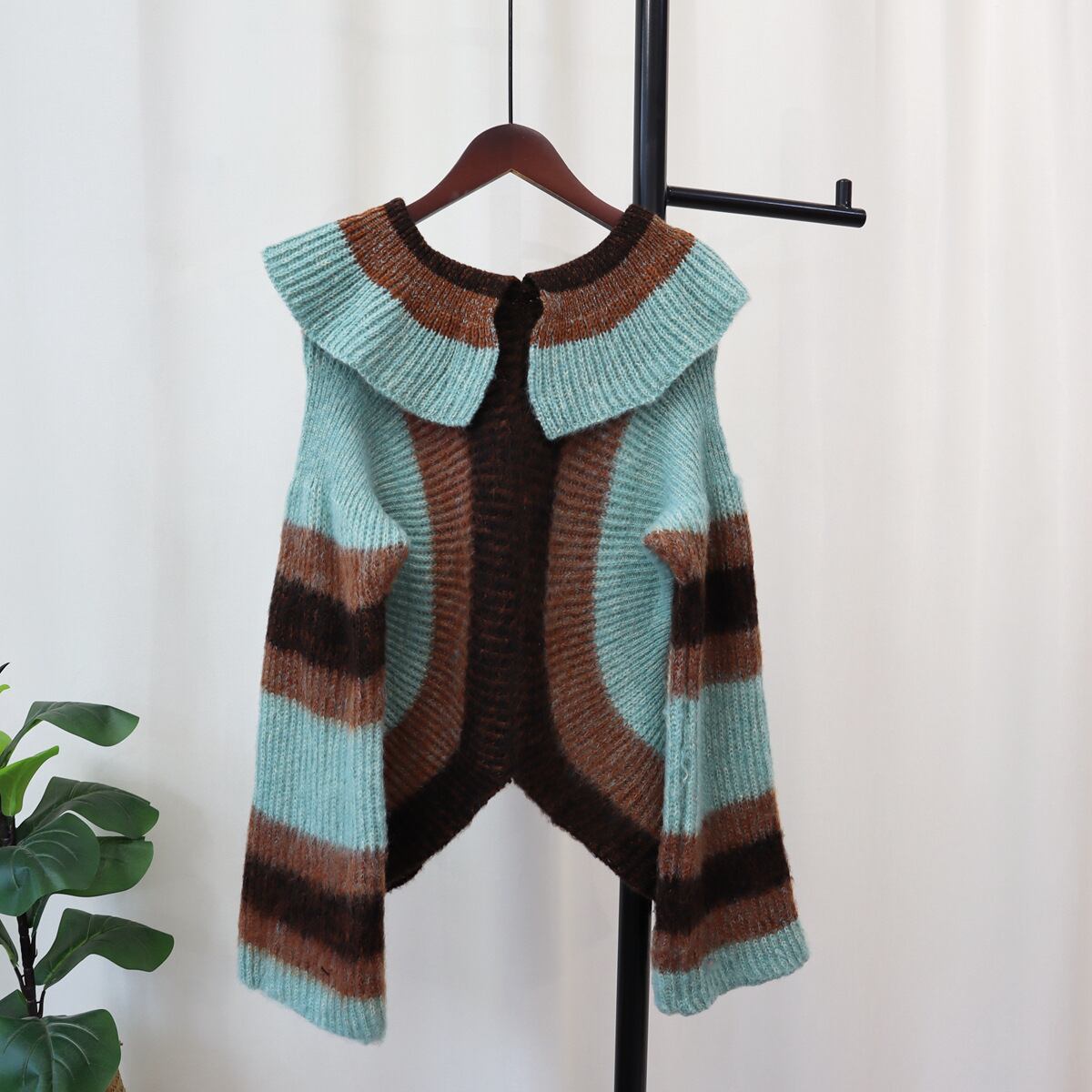 【outer】ドッキングニットカーデ　M18648