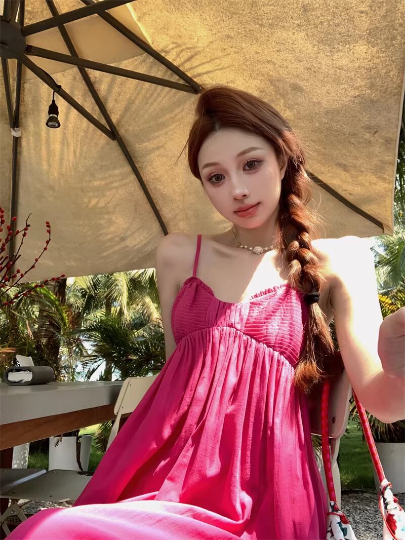 【dress】ロングキャミワンピース Q8213