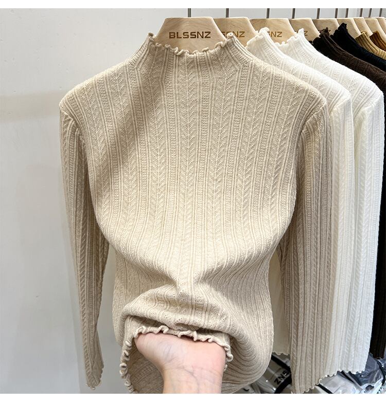 【tops】フリルニットトップス　M18673