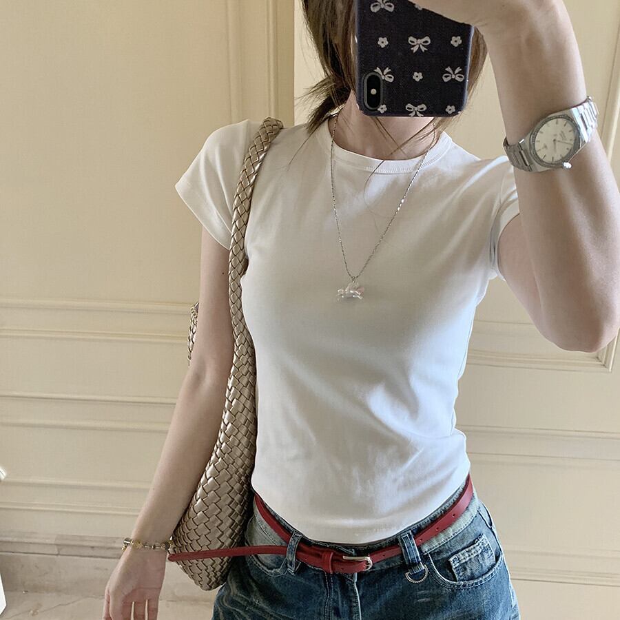 【tops】クルーネックTシャツ　M29799
