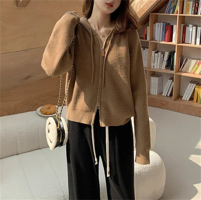 【outer】Wジップニットカーデ　M25980