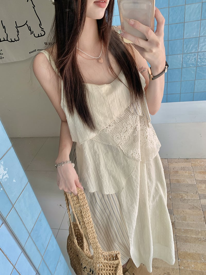 【dress】切り替えキャミワンピース　M25319