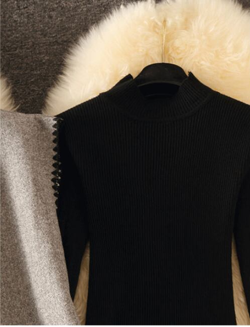 【set】好感度UP!気質満点レトロ長袖セーター+オシャレベストエレガント２点セット G3815